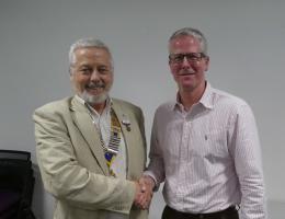 President Mike and Rob Walsh.